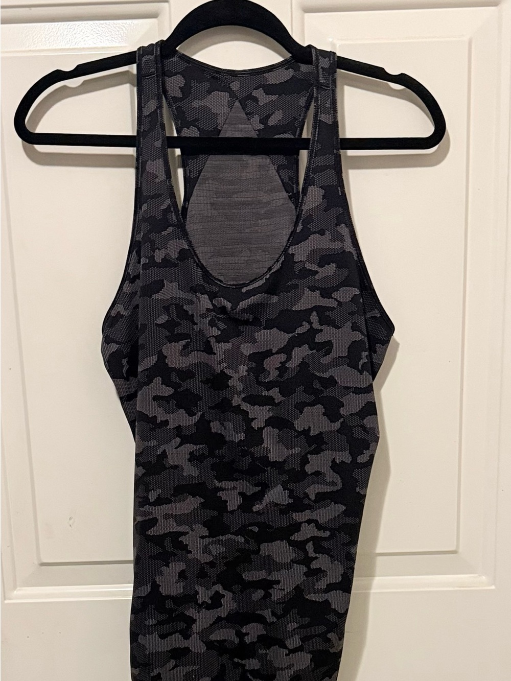 lululemon athletica Black & Gray Camo Racerback Tank